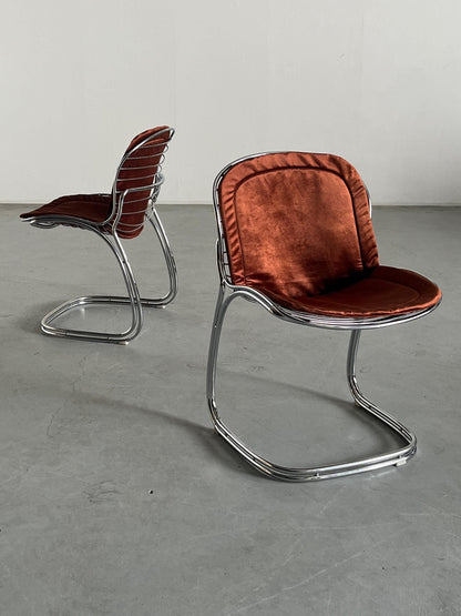 Vintage Sabrina dining chair by Gastone Rinaldi for Rima 1970s Italy