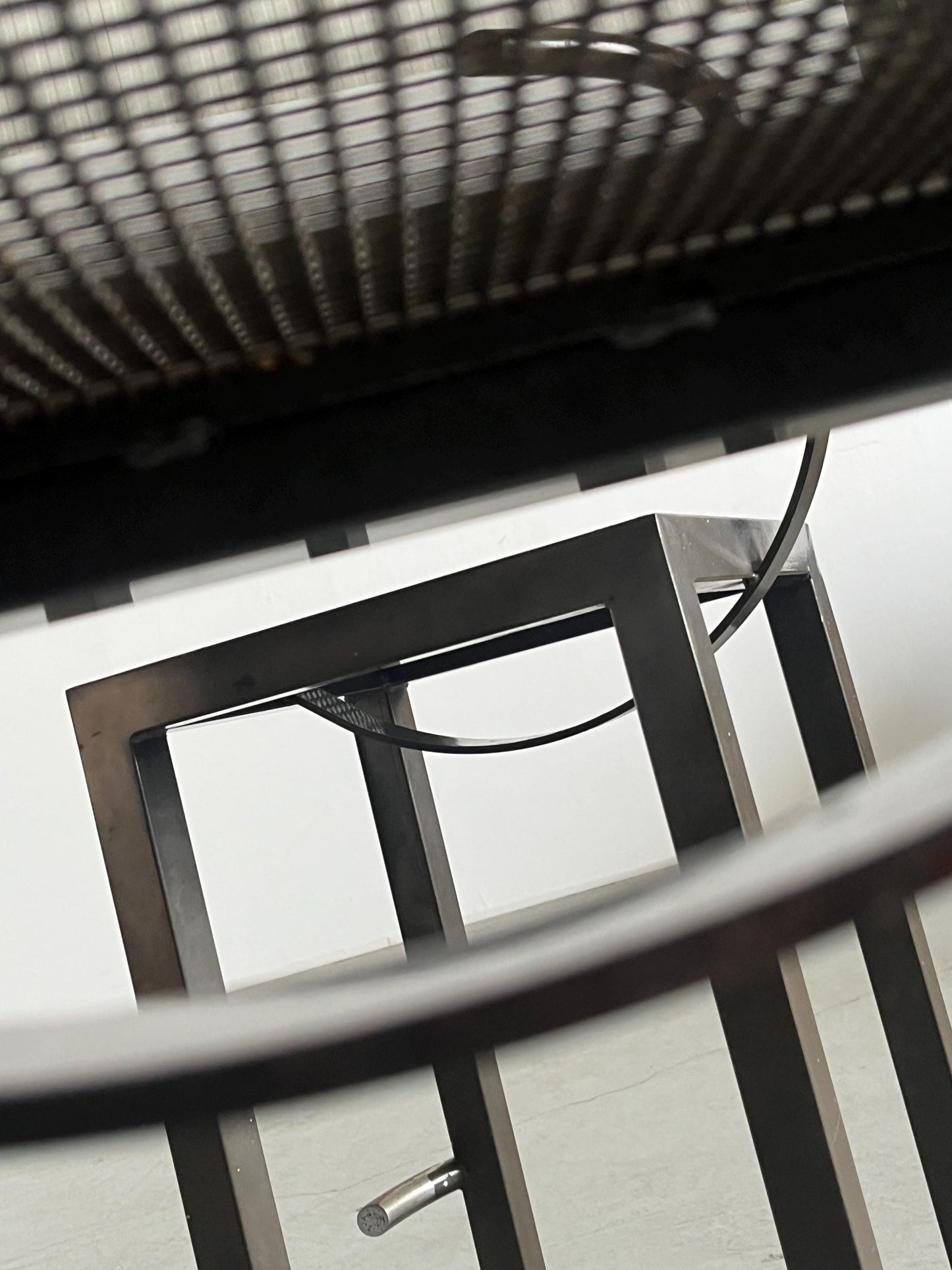 Vintage Barhocker Sarapis Metall von Philippe Starck für Driade Paar