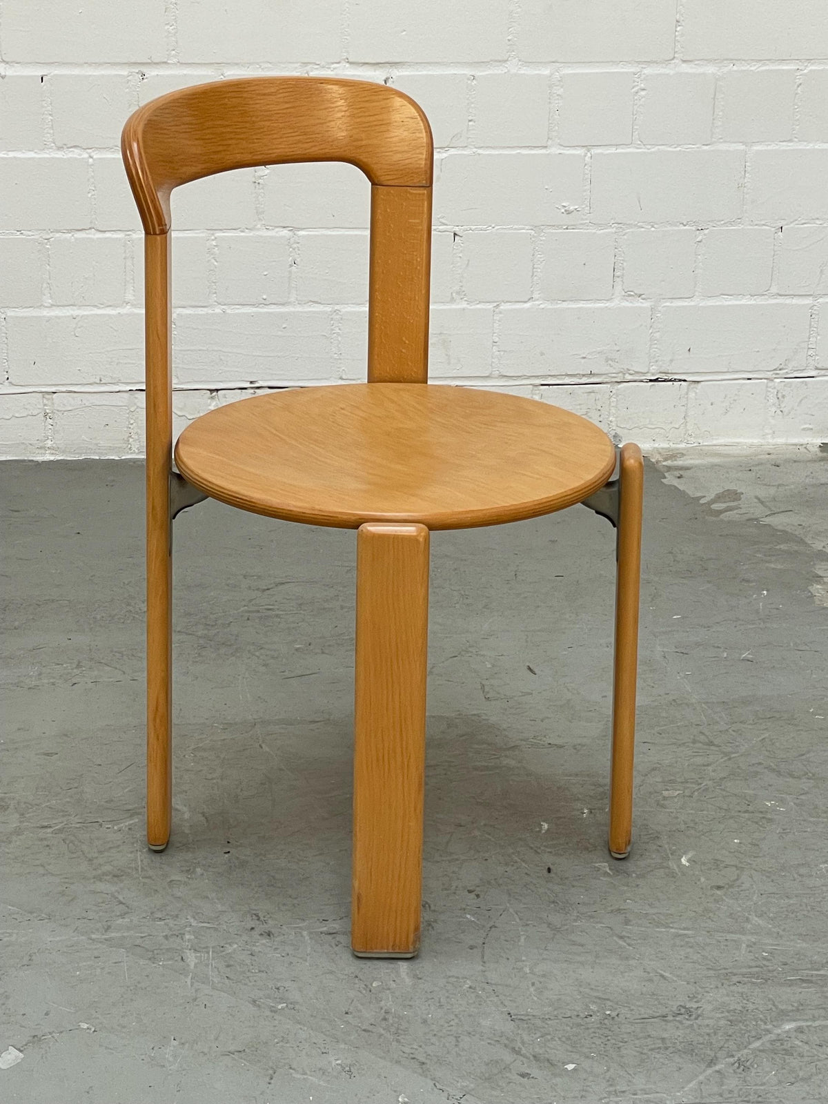Vintage Stuhl Rey Chair von Bruno Rey für Kusch+Co stapelbar