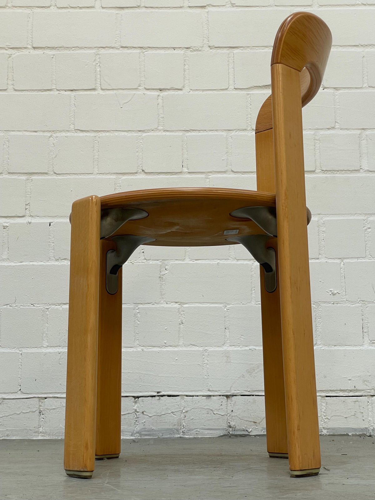 Vintage Stuhl Rey Chair von Bruno Rey für Kusch+Co stapelbar