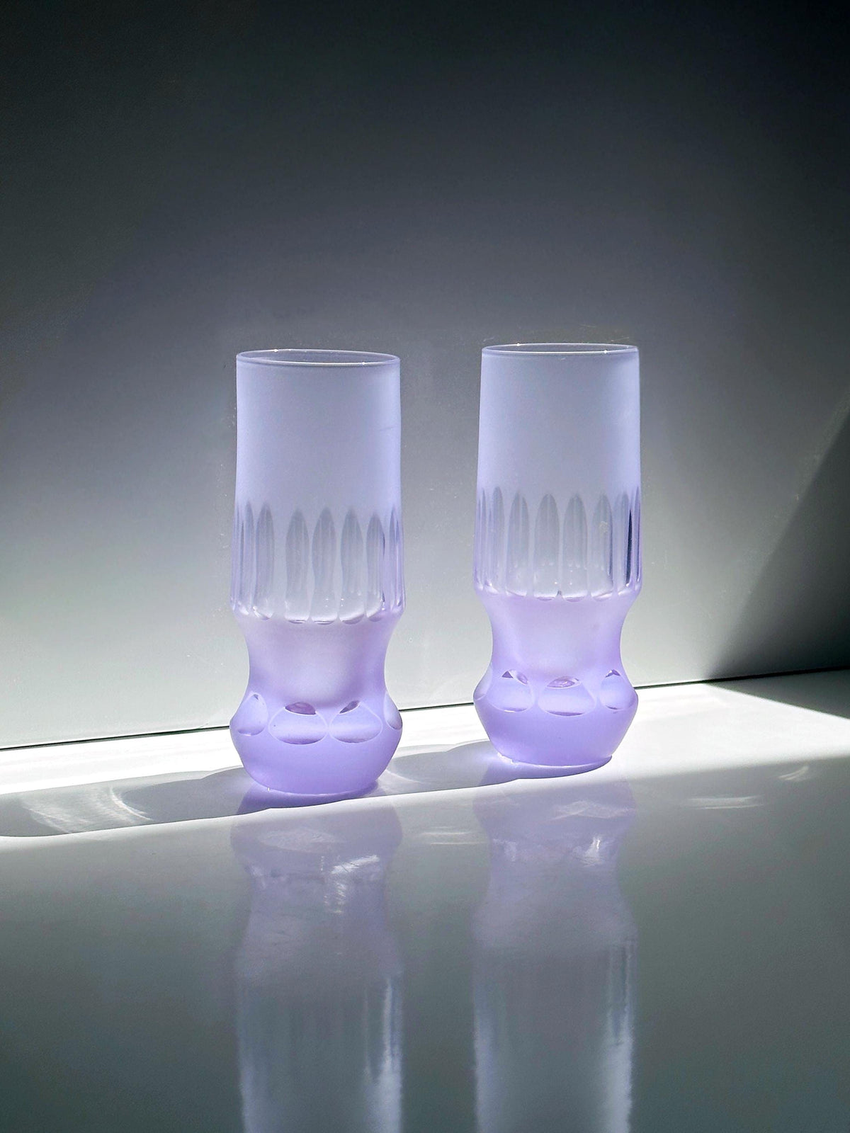 Set of 6 Vintage Highball Glasses Alexandrite Glass by Sergio Asti for Arnolfo di Cambio