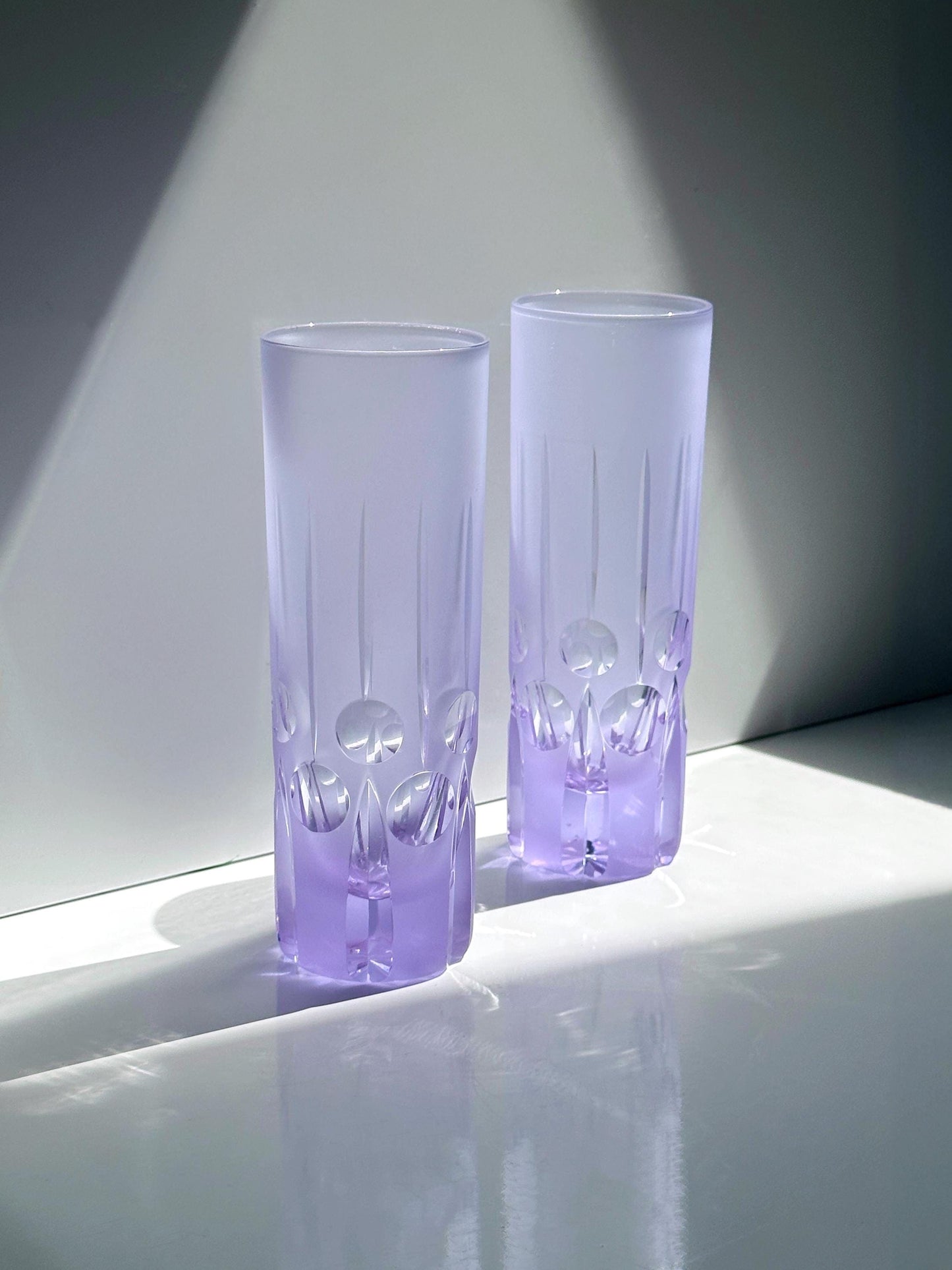 Vintage Longdrinkglas Alexandritglas von Sergio Asti für Arnolfo di Cambio 70er 60er