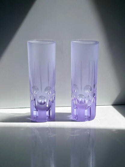 Vintage Longdrinkglas Alexandritglas von Sergio Asti für Arnolfo di Cambio 70er 60er