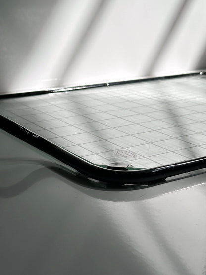 Plateau vintage en métal et verre par Club House Italia années 1980