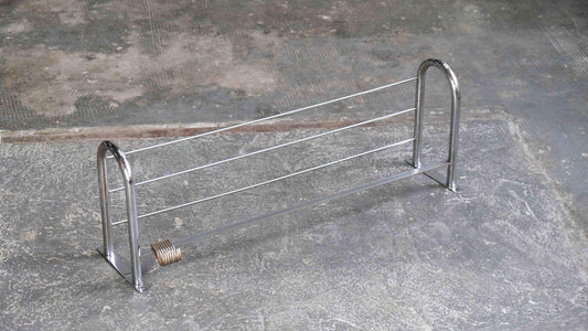 Vintage Wandgarderobe Bauhaus mit Hutablage und Kleiderhaken