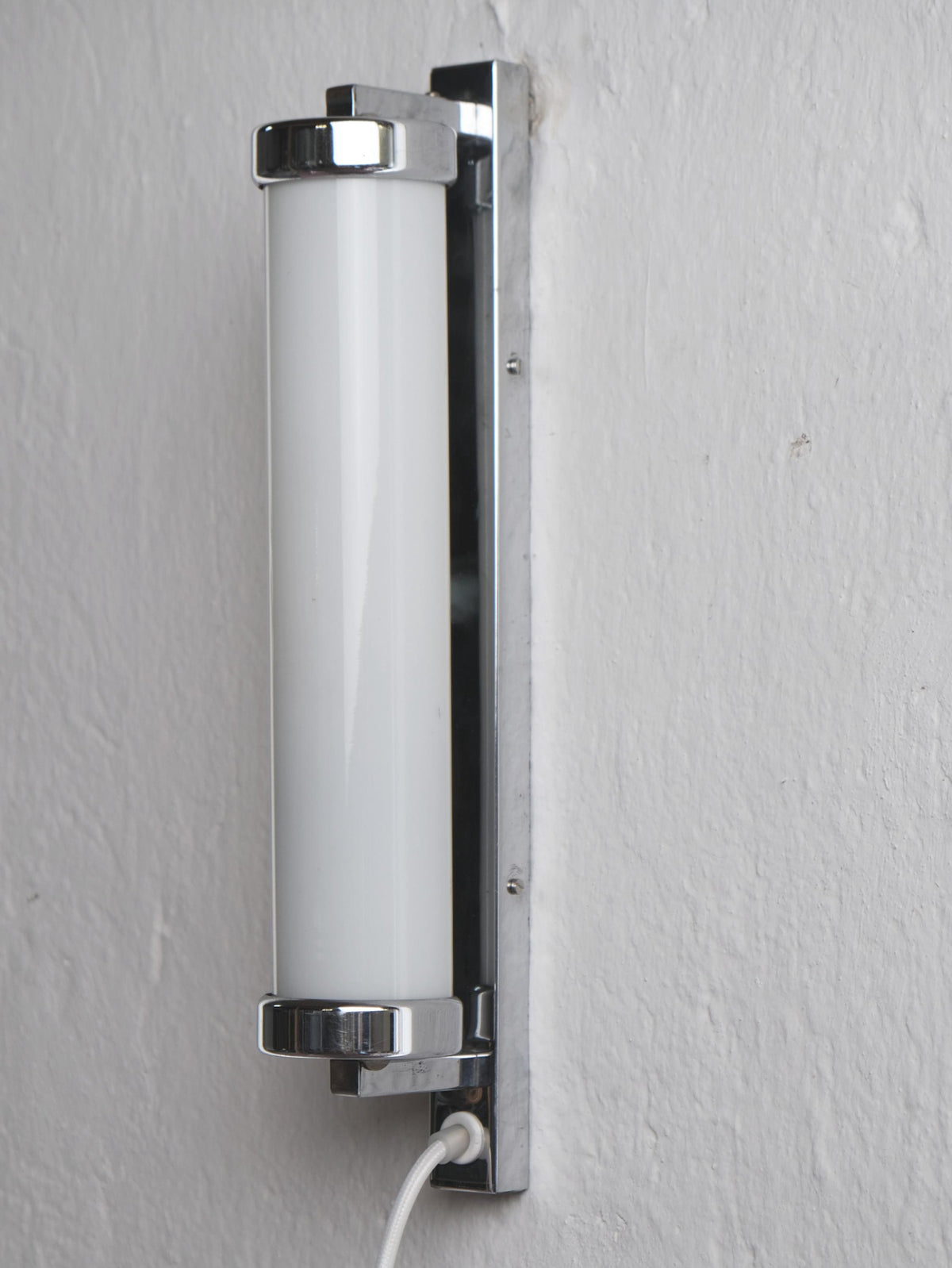 Vintage Wandlampe von Napako für Napako, Chrom mit Glaszylinder