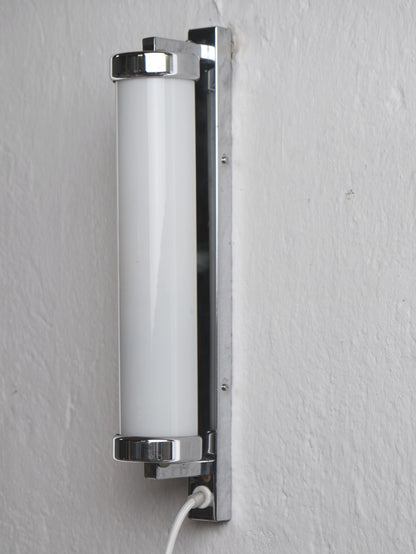 Vintage Wandlampe von Napako für Napako, Chrom mit Glaszylinder