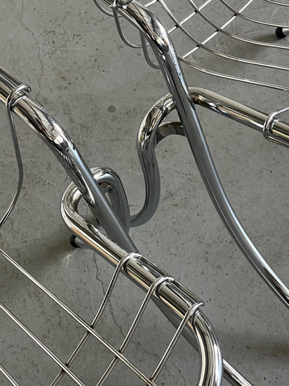 Vintage armchair Lynn by Gastone Rinaldi for Rima 1970s Italy