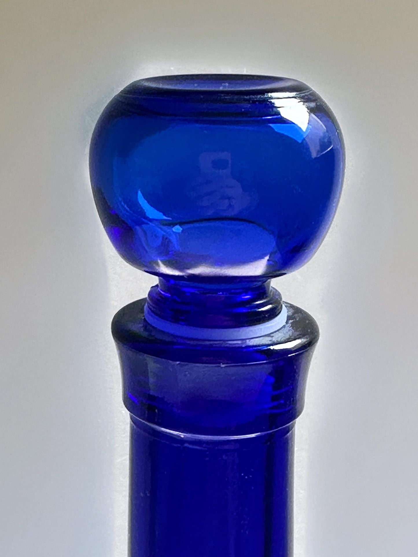 Vintage carafe ultramarine blue