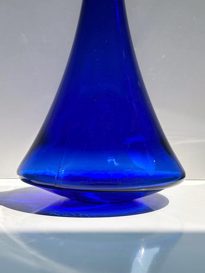Vintage carafe ultramarine blue