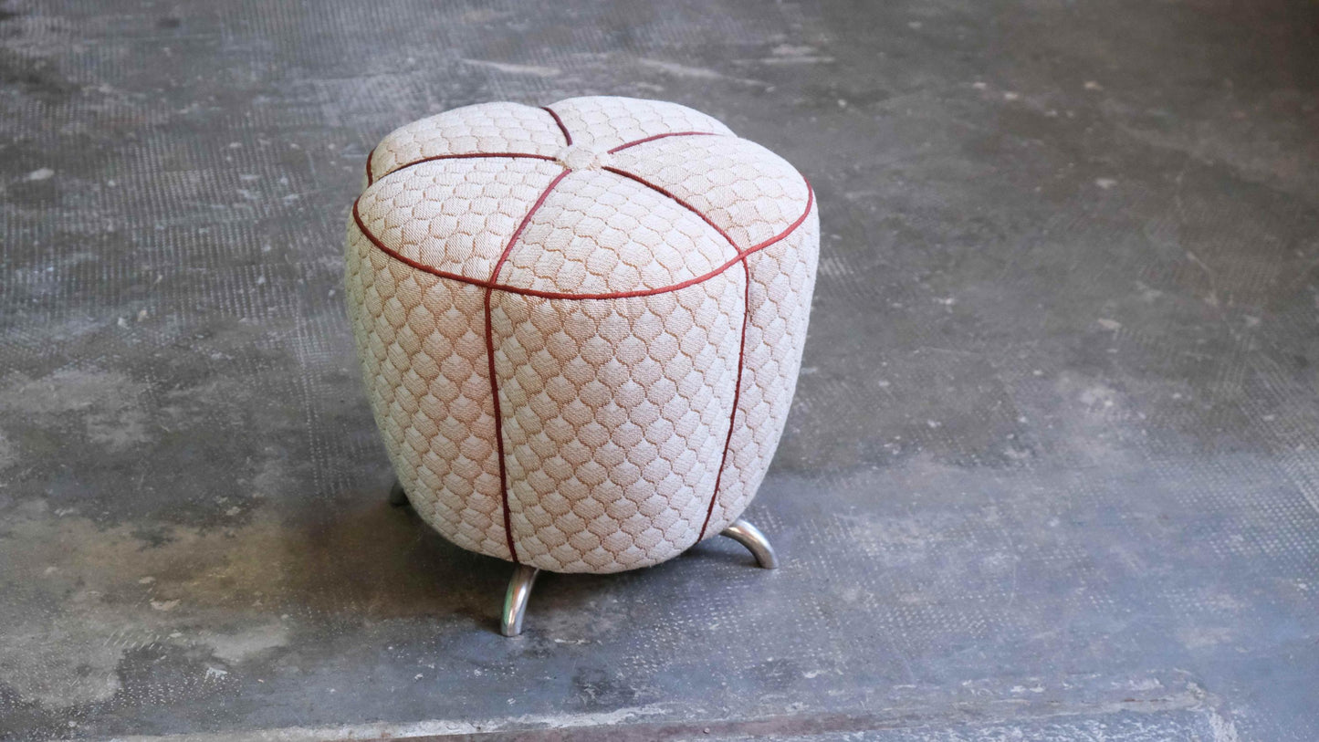 Vintage Hocker von Jindrich Halabala Stil