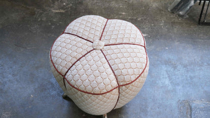 Vintage Hocker von Jindrich Halabala Stil