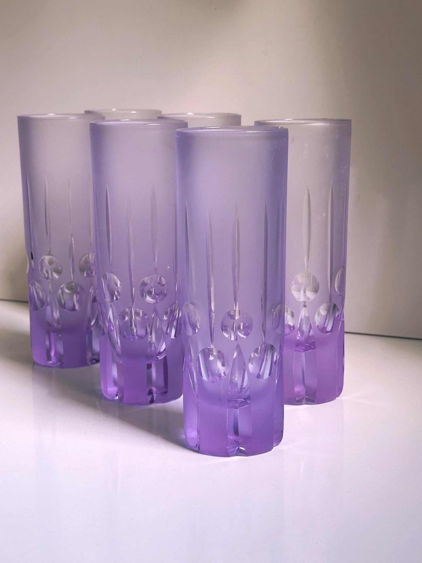 Vintage Longdrinkglas Alexandritglas von Sergio Asti für Arnolfo di Cambio 70er 60er