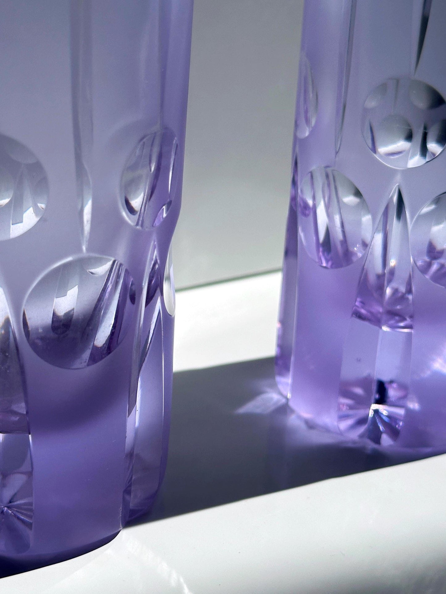 Vintage Longdrinkglas Alexandritglas von Sergio Asti für Arnolfo di Cambio 70er 60er