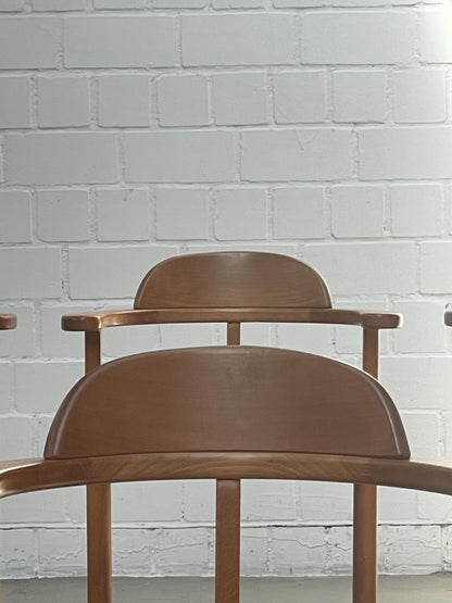 Vintage Stuhl Brahlstorf im Stil von Rainer Daumiller, Massivholz