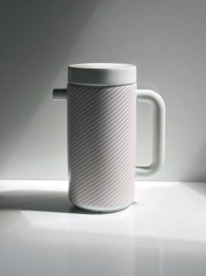 Vintage Kanne Life Magic Rot von Lutz Rabold für Melitta Friesland