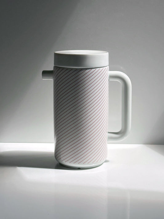 Vintage Kanne Life Magic Rot von Lutz Rabold für Melitta Friesland