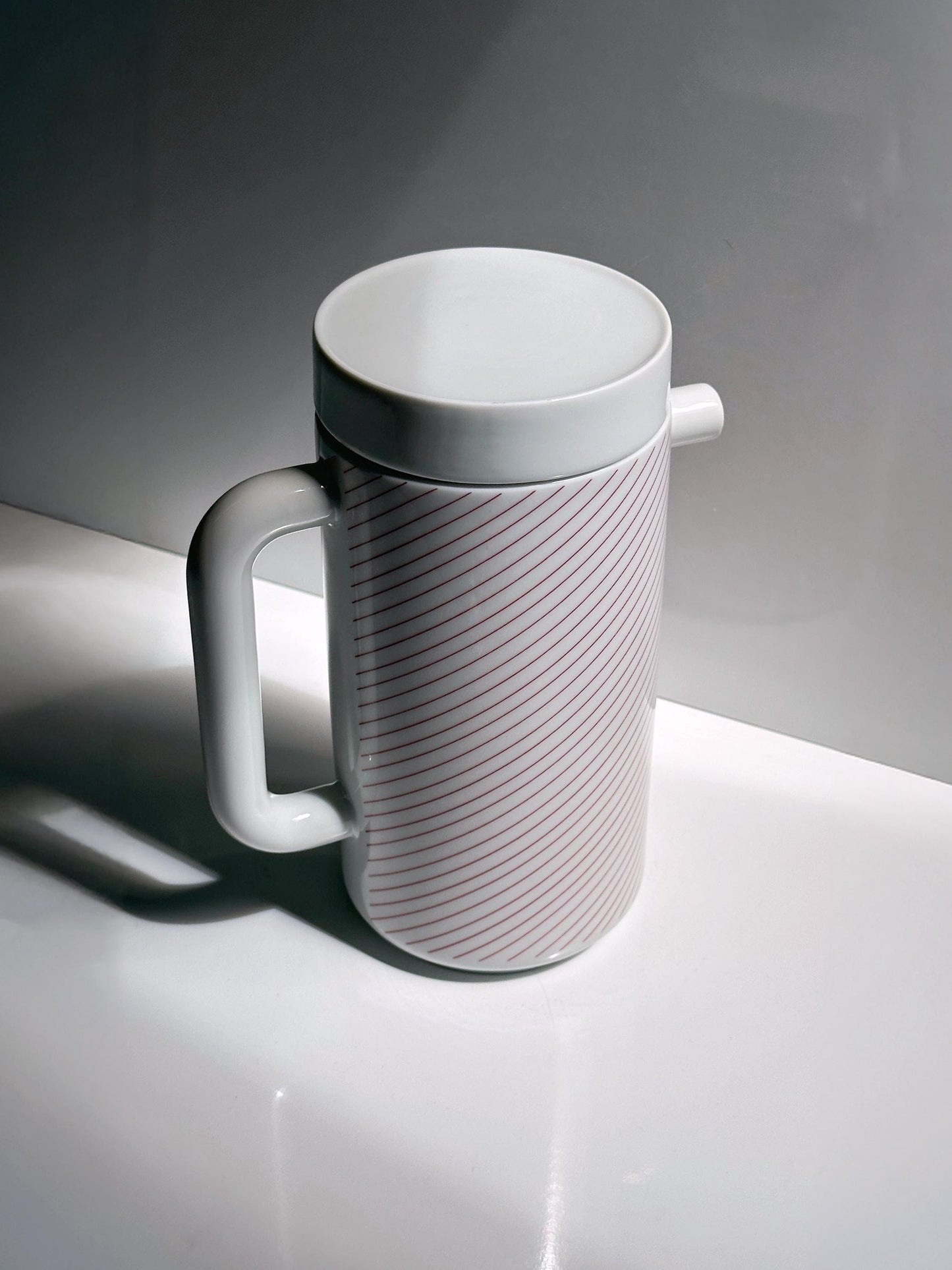 Vintage Kanne Life Magic Rot von Lutz Rabold für Melitta Friesland