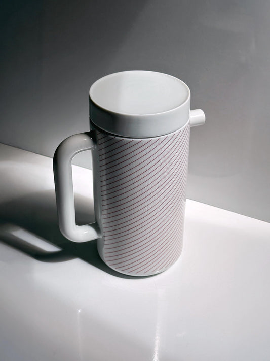 Vintage Kanne Life Magic Rot von Lutz Rabold für Melitta Friesland