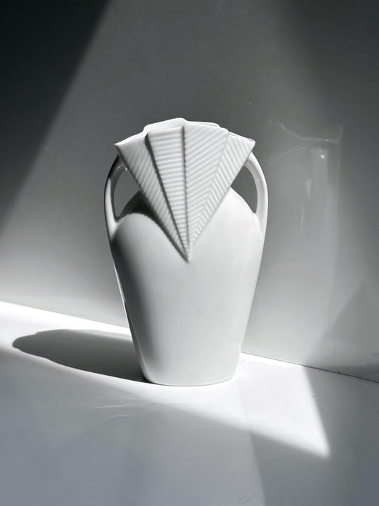 Vintage Vase Porzellan von Kaiser Porzellan Art Deco Revival 1980er