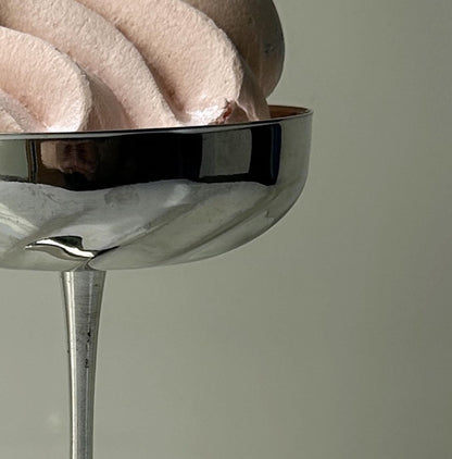 Vintage Champagnerschale Set von 6 versilbert vergoldet Italien