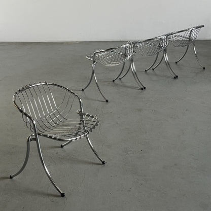 Vintage armchair Lynn by Gastone Rinaldi for Rima 1970s Italy