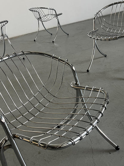 Vintage armchair Lynn by Gastone Rinaldi for Rima 1970s Italy