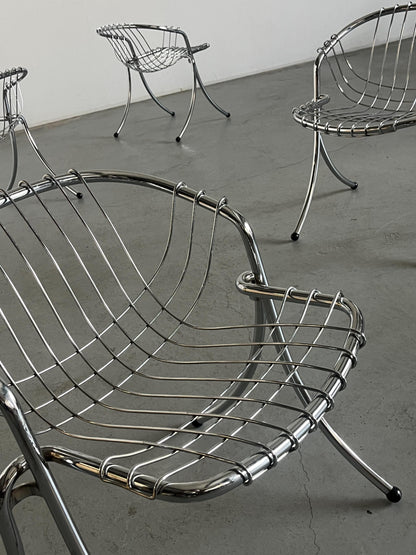 Vintage armchair Lynn by Gastone Rinaldi for Rima 1970s Italy