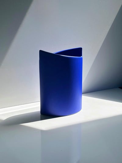 Vintage Ceramic Vase "Elypse" by ASA Selection, Ultramarine Blue