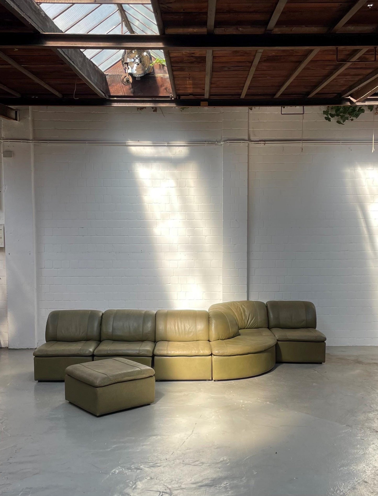 Vintage Sofa Laauser Modul von Laauser für Lausitzer Westdeutschland Leder