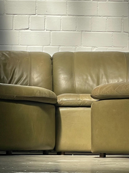 Vintage Sofa Laauser Modul von Laauser für Lausitzer Westdeutschland Leder