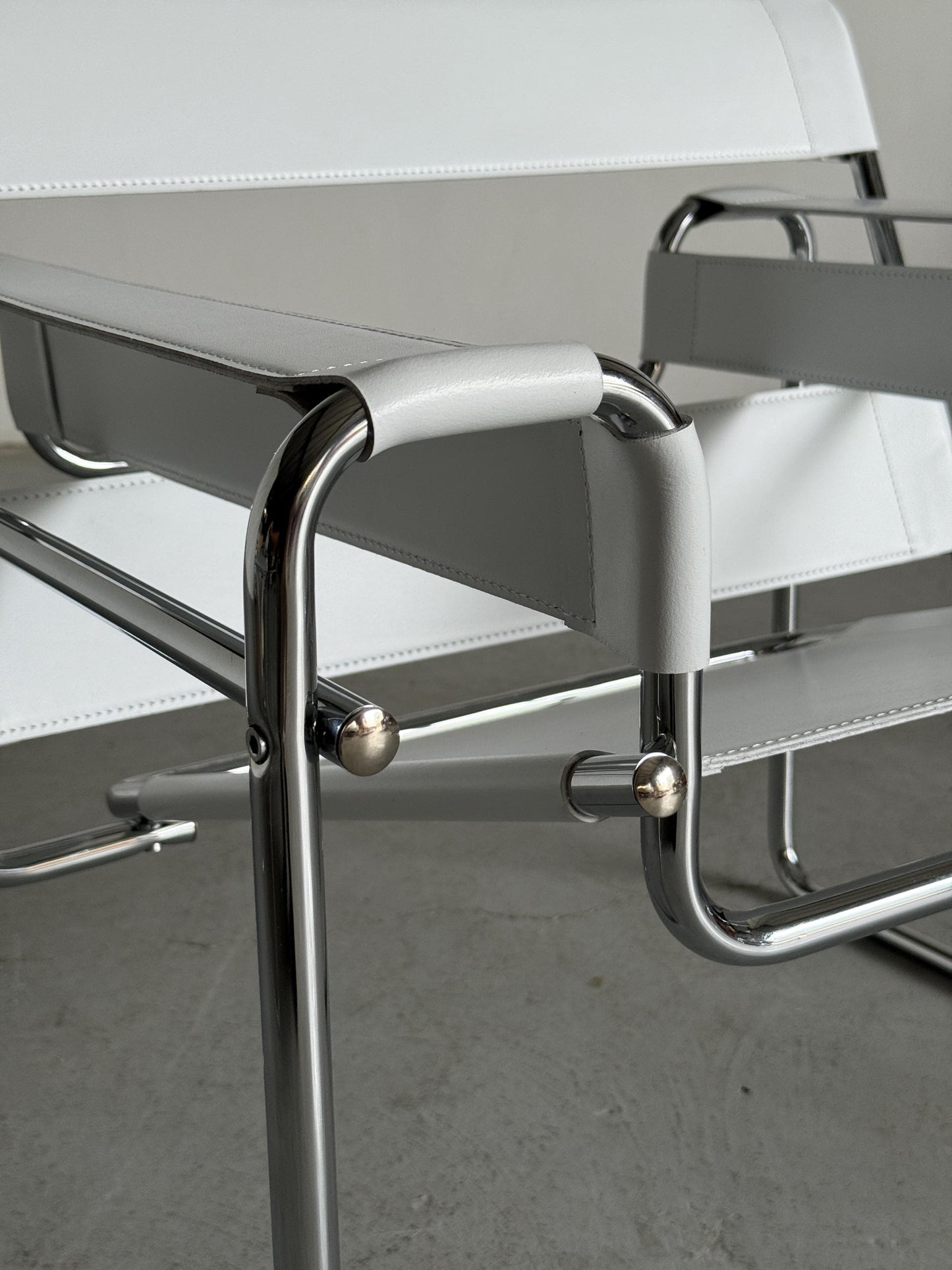 Vintage Wassily armchair by Marcel Breuer Bauhaus design 1970s