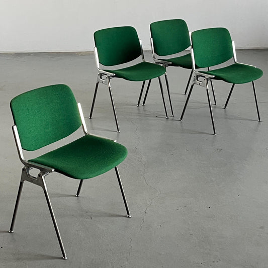 Vintage desk chair DSC 106 by Giancarlo Piretti for Anonima Castelli Green