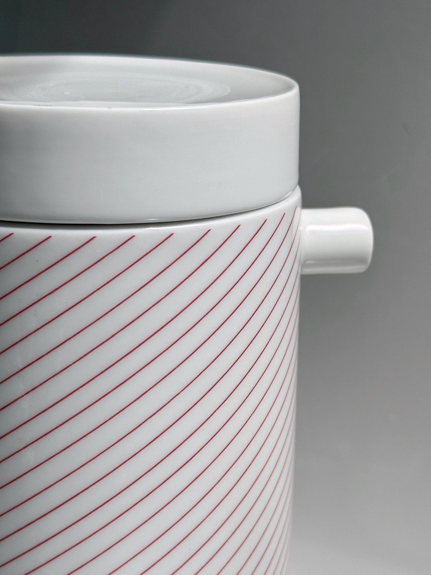 Vintage Kanne Life Magic Rot von Lutz Rabold für Melitta Friesland