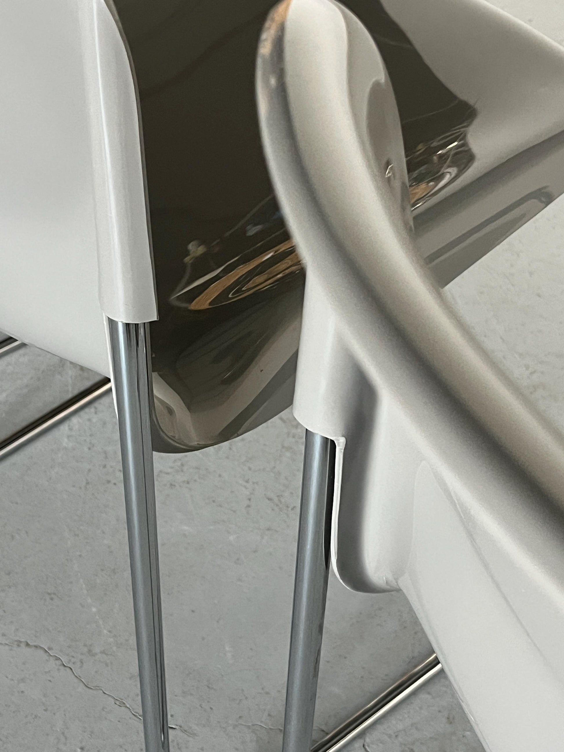 Vintage SM 400 Swing Chair von Gerd Lange für Drabert Grau Retro Kunststoff