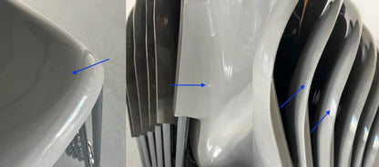 Vintage SM 400 Swing Chair von Gerd Lange für Drabert Grau Retro Kunststoff