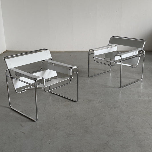 Vintage Wassily armchair by Marcel Breuer Bauhaus design 1970s