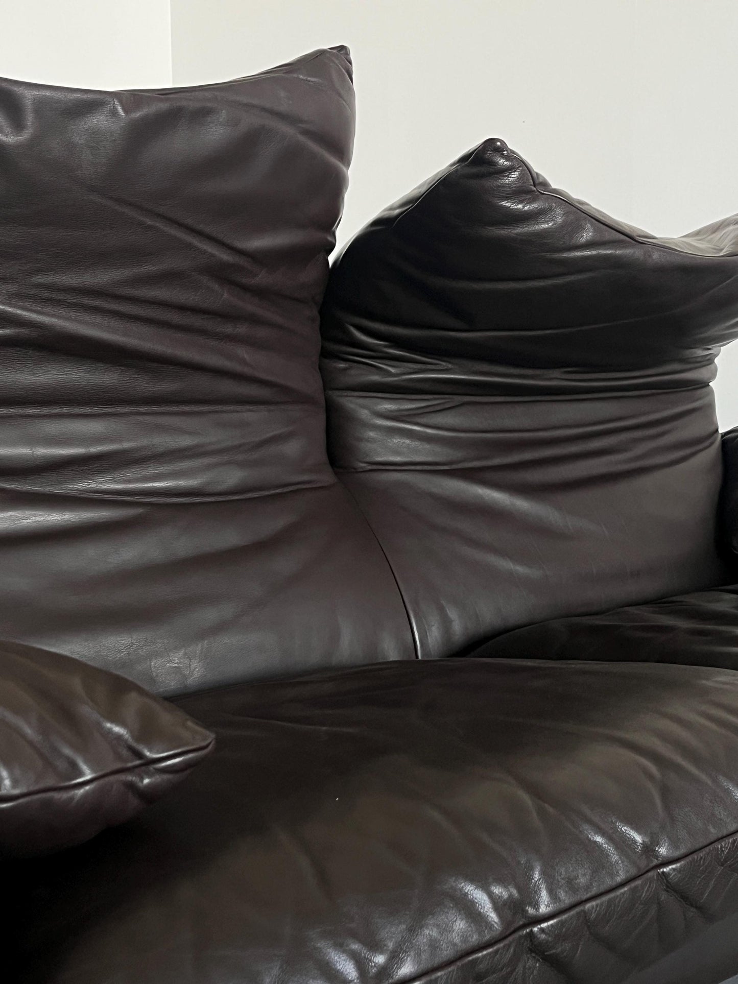 Vintage Maralunga Ensemble von Vico Magistretti für Cassina 1970er Set von 2