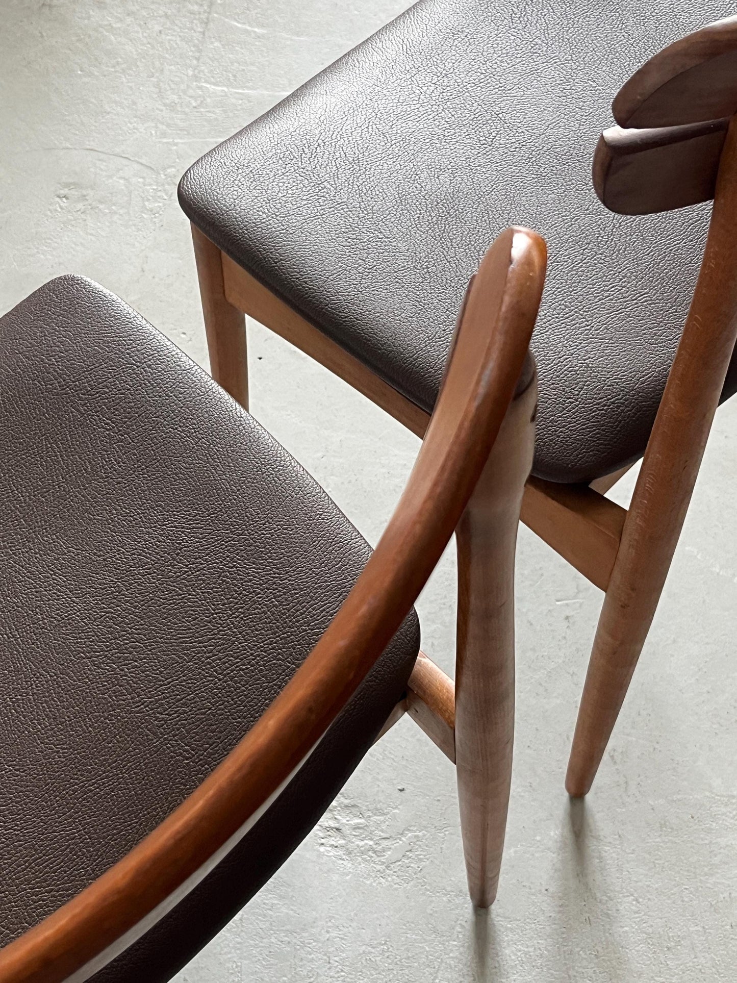 Vintage Dining Chair Teak Danish Design 1960s Denmark Set of 4