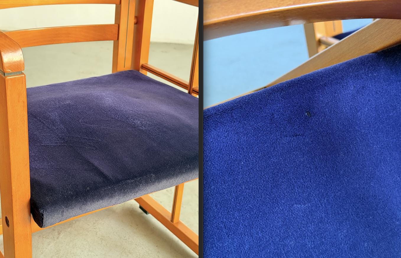 Vintage Architektonischer Armstuhl von Franco Poldaretti für Caccia alla Volpe