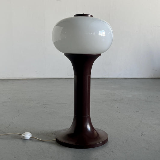 Vintage Stehlampe Mid-Century Modern Dunkelbraun