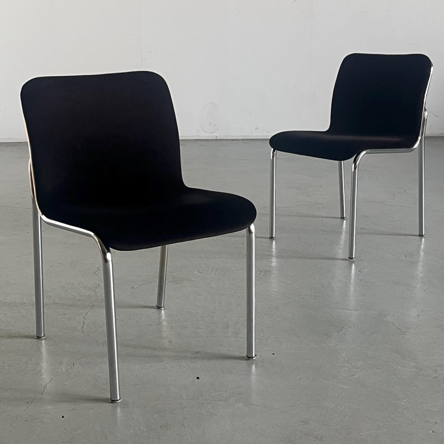 Vintage Esszimmerstuhl von Tecta verchromter Stahl 1970er Set von 2