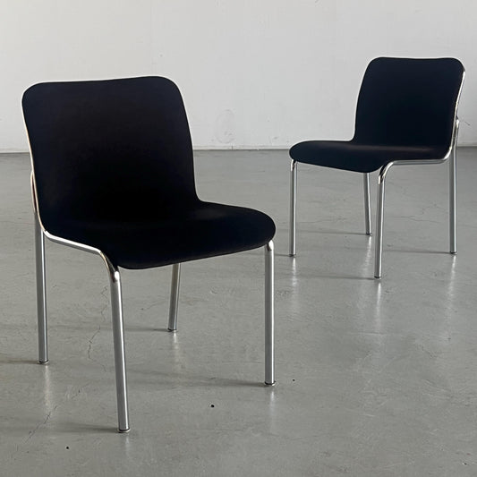 Vintage Esszimmerstuhl von Tecta verchromter Stahl 1970er Set von 2