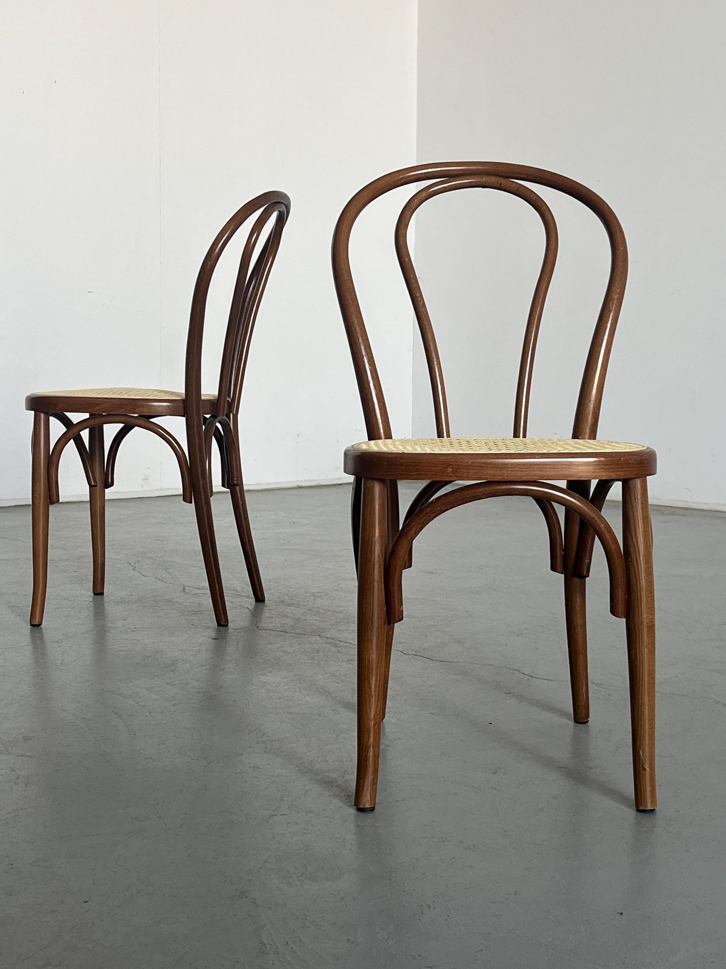 Vintage Stuhl Set von 2 Thonet No. 14 Stil