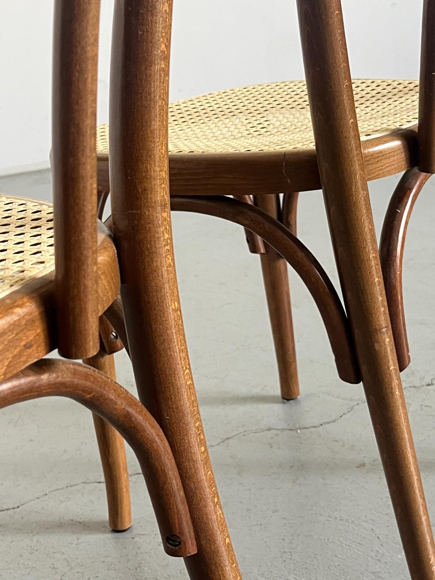 Vintage Stuhl Set von 2 Thonet No. 14 Stil