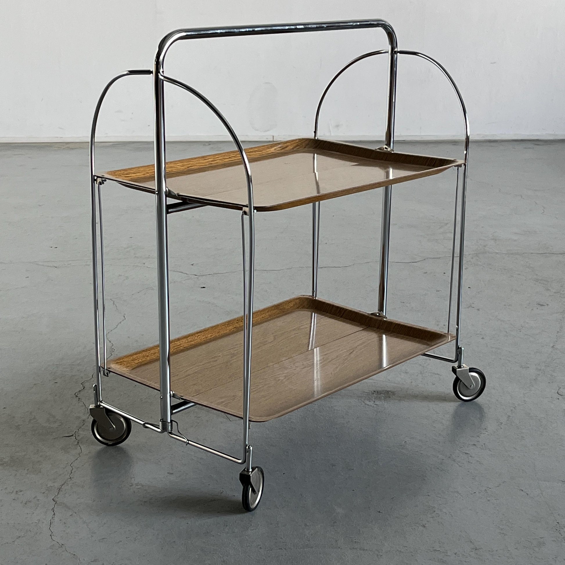 Vintage Servierwagen Dinett-Stil von Bremshey+Co 1970er