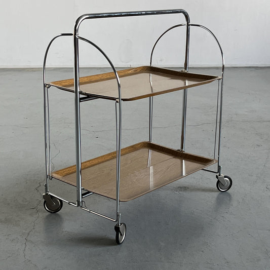 Vintage Servierwagen Dinett-Stil von Bremshey+Co 1970er