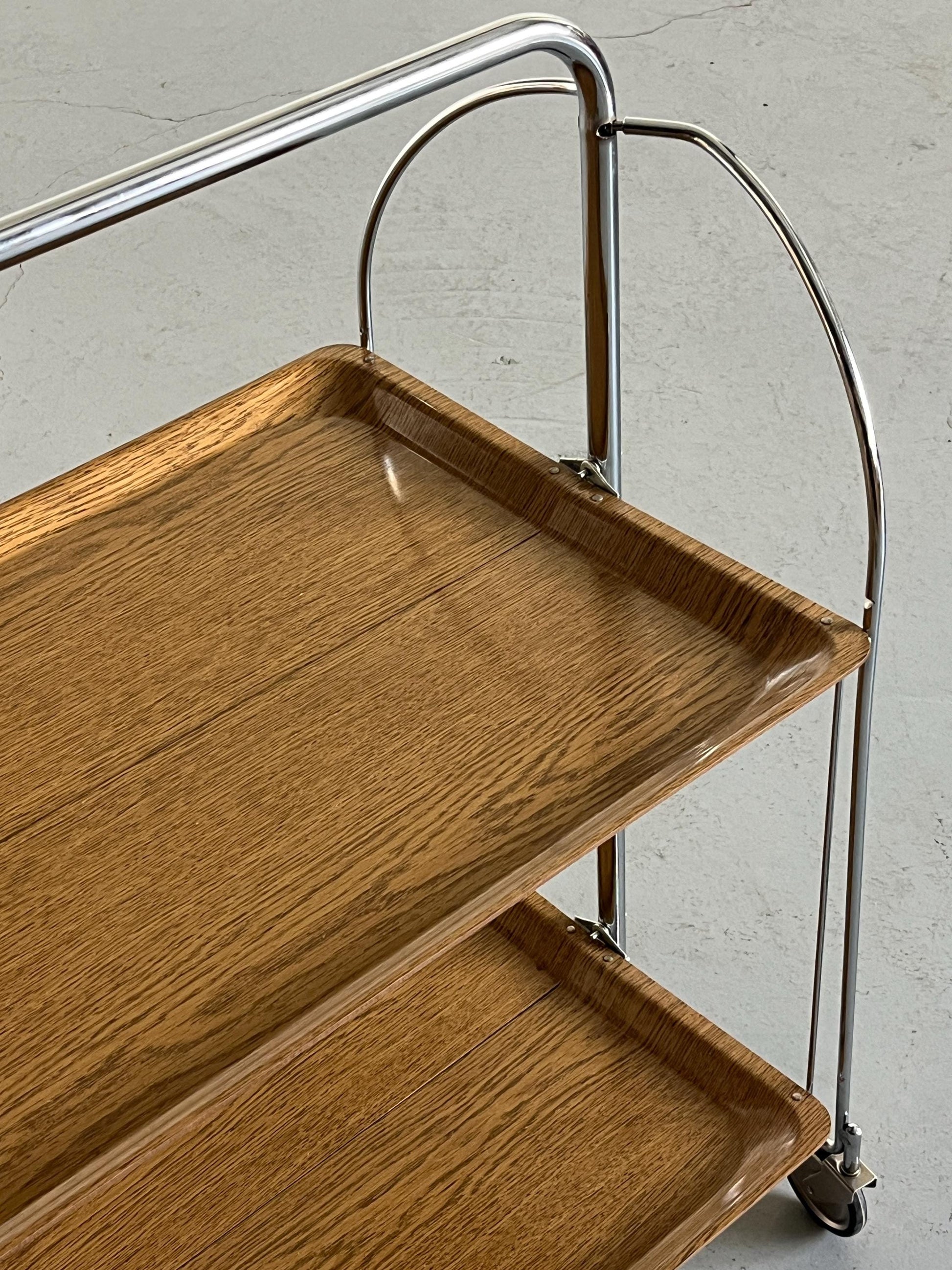 Vintage Servierwagen Dinett-Stil von Bremshey+Co 1970er