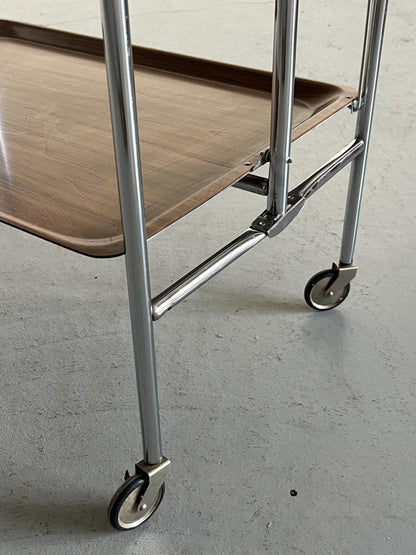 Vintage Servierwagen 'Dinett' im Stil von Bremshey und Co