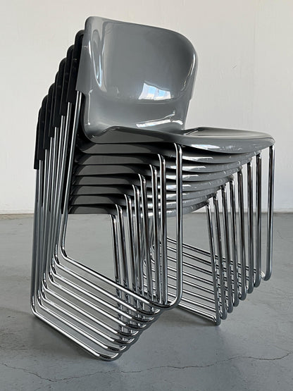 Vintage SM 400 Swing Chair von Gerd Lange für Drabert Grau Retro Kunststoff